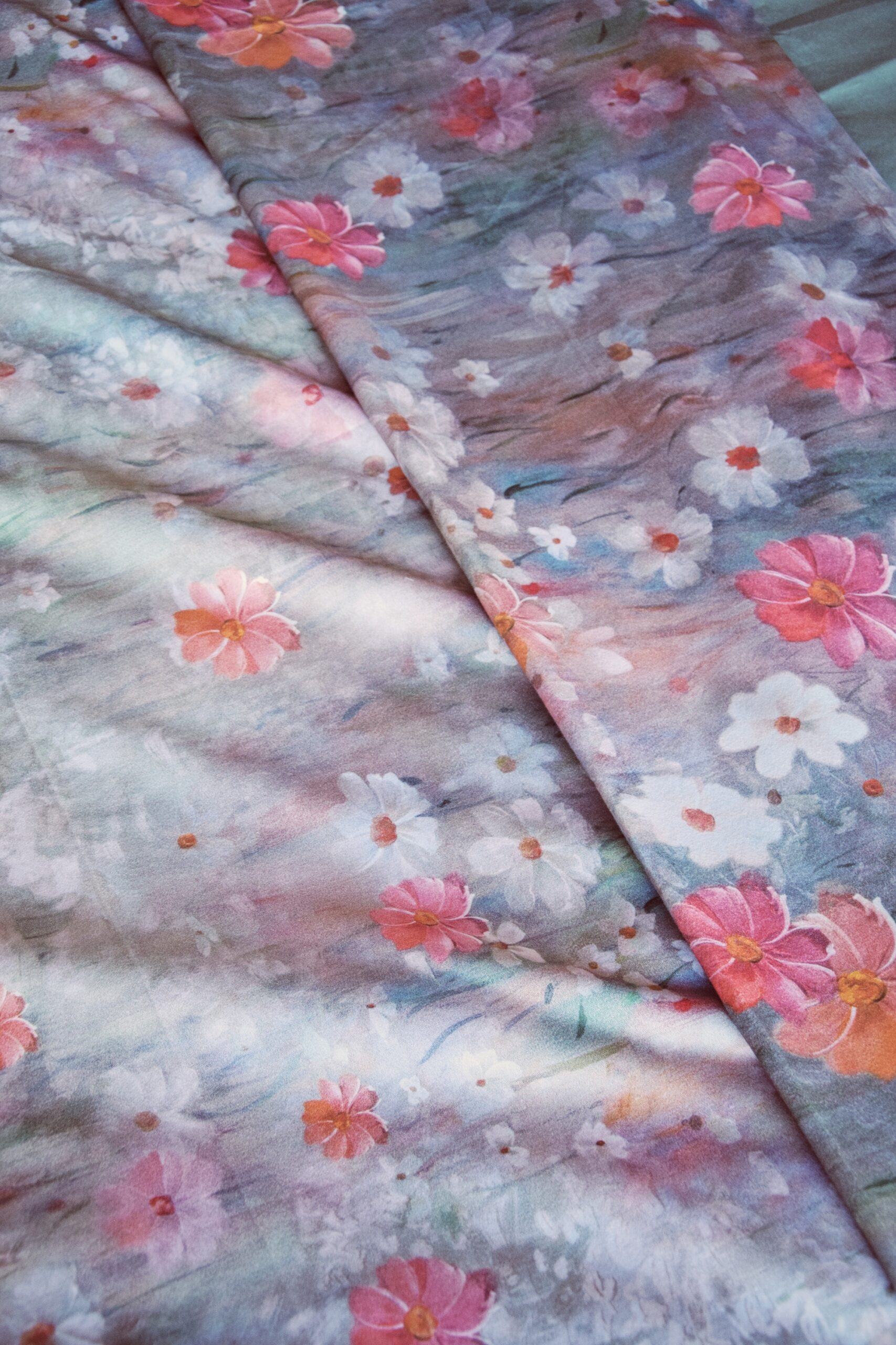 "Jardin d'hiver": Parure de lit hivernale 100% satin de coton – Image 3