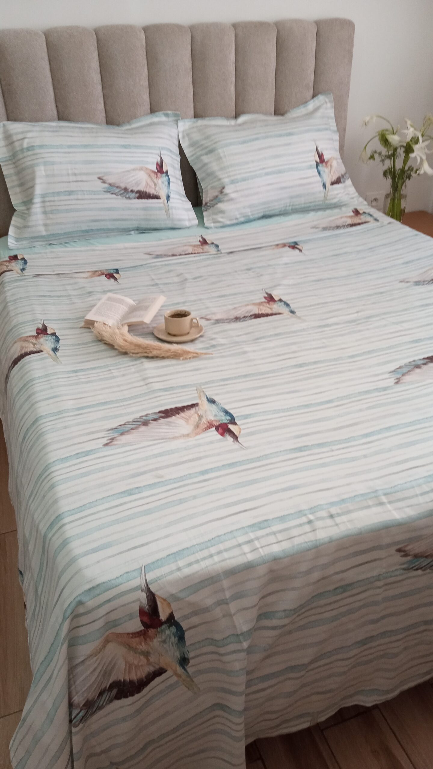 "Douceur et Evasion" parure de lit 100% satin de coton – Image 2